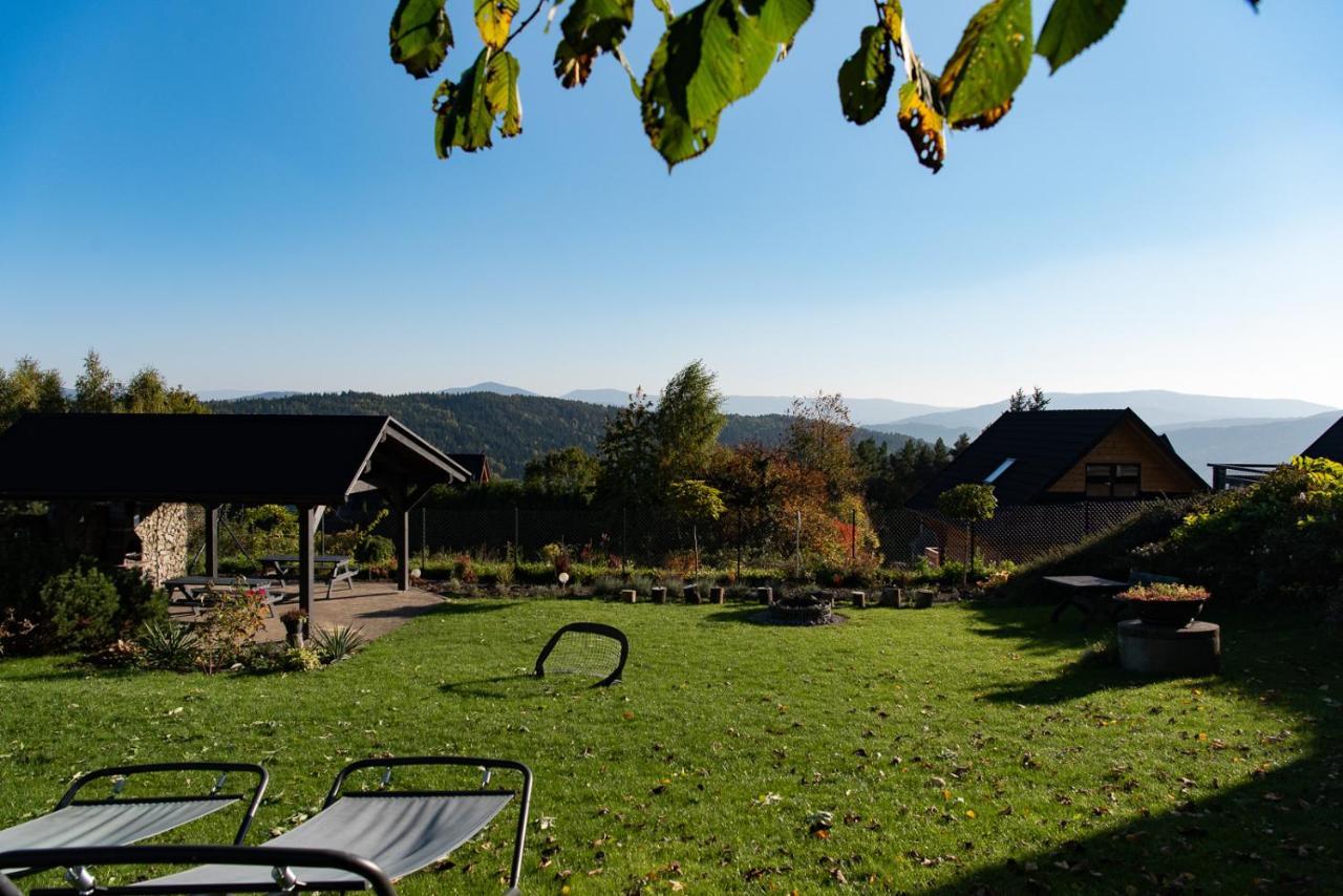 Domek W Gorach - Prywatne Jacuzzi, Sauna, Grota Solna - Panorama Chelm Ski&Spa Myslenice Bagian luar foto
