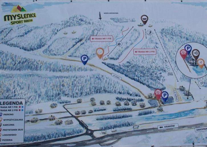 Domek W Gorach - Prywatne Jacuzzi, Sauna, Grota Solna - Panorama Chelm Ski&Spa Myslenice Bagian luar foto